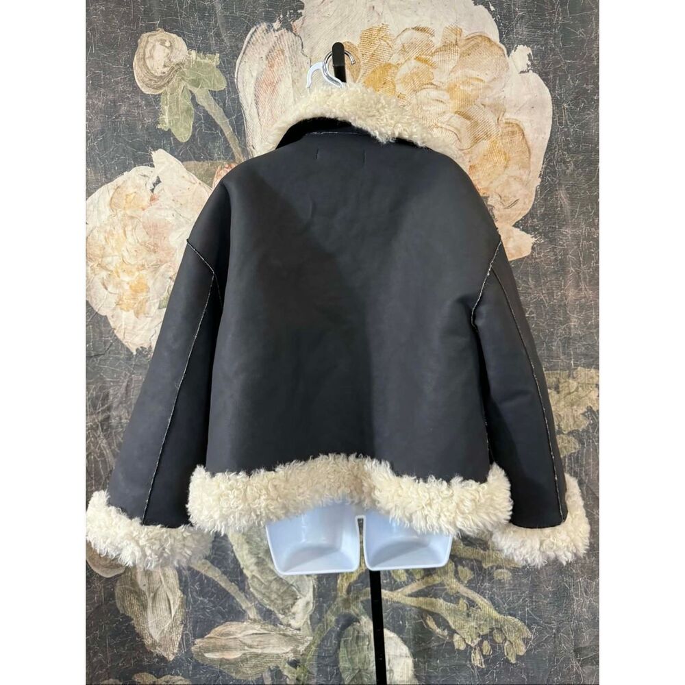 New Free People Kiki Sherpa Jacket Size S - Picture 8 of 11